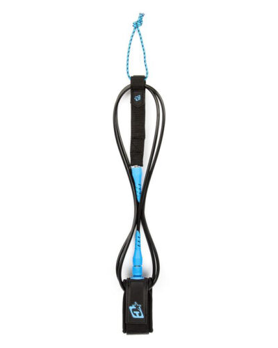 Pro 7ft Surf Leash - Black/Cyan
