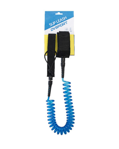 8ft Coiled SUP Ankle Leash - Black