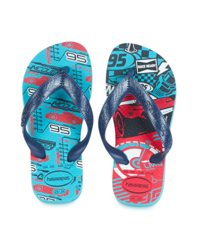 Kids Cars Flip Flops - Blue