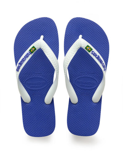 Brasil Logo Flip Flops - Marine Blue