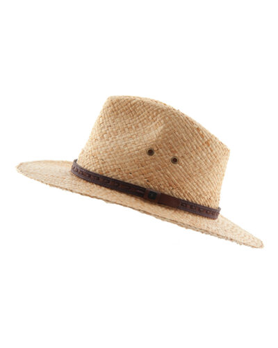 Bowlo Mens Cane Hat - Natural