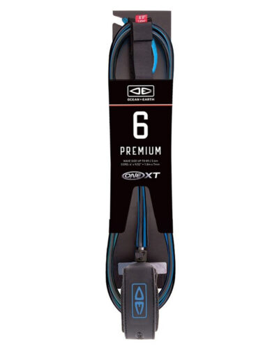 Premium One-XT 6ft Leash - Black/Blue