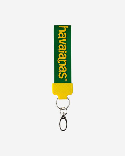 Rubber Keychain - Green/Yellow