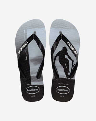Hype Flips Flops - Black/Black/White/White