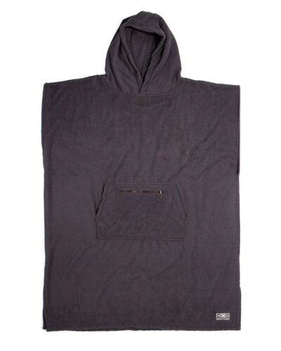 Lightweight Mens Hooded Poncho - Black