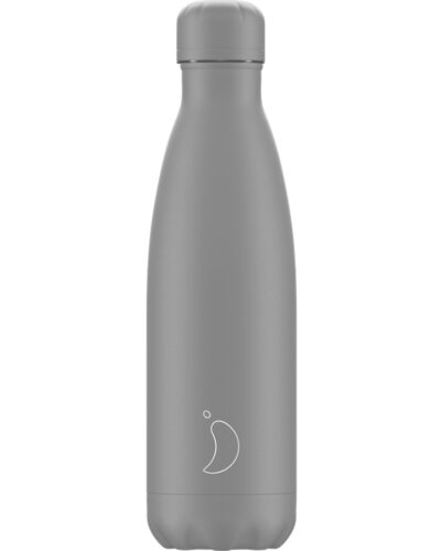 Monochrome Drink Bottle - All Grey