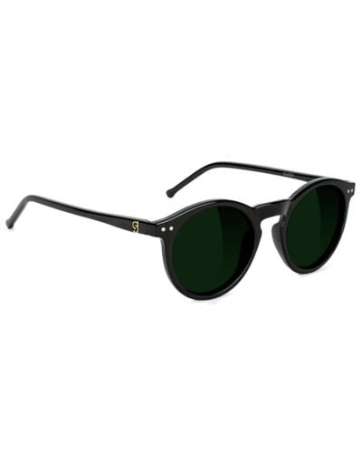 Apollo Premium Polarized Sunglasses - Black/Green Lens