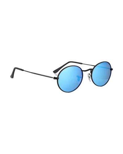 Campbell Polarized Sunglasses - Black/Blue Mirror