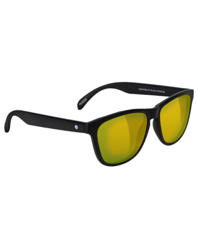 Deric Polarized Sunglasses - Matte Black/Gold Mirror