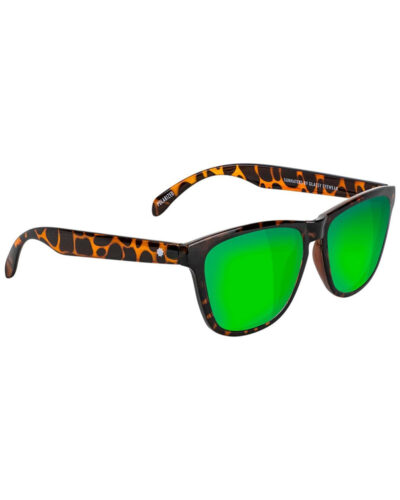 Deric Polarized Sunglasses - Tortoise/Green Mirror