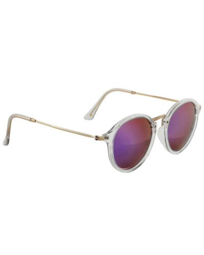 Klein Polarized Sunglasses - Clear/Pink Mirror