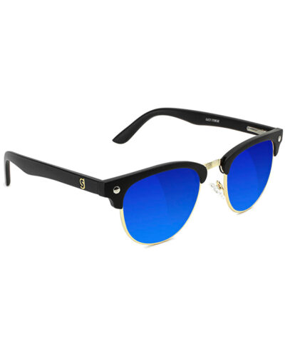 Morrison Polarized Sunglasses - Black/Blue Mirror