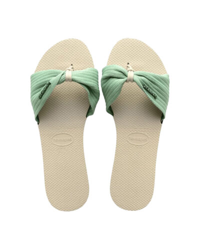 You Saint Tropez Basic Sandals - Beige/Mineral Green