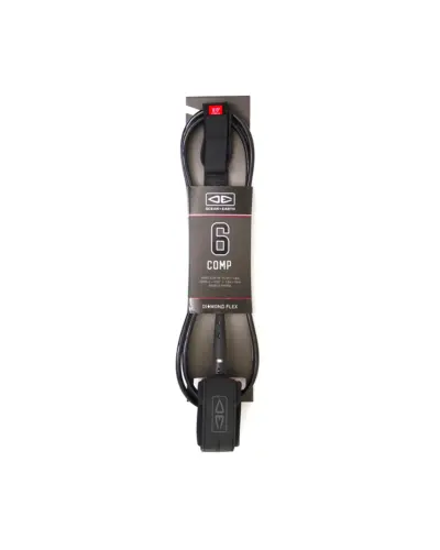 Diamond Flex Comp 6ft Leash - Black