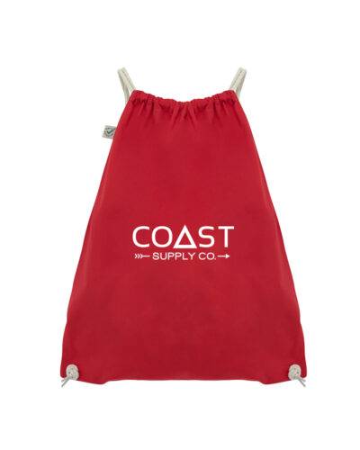 Logo Drawstring Bag - Red/White