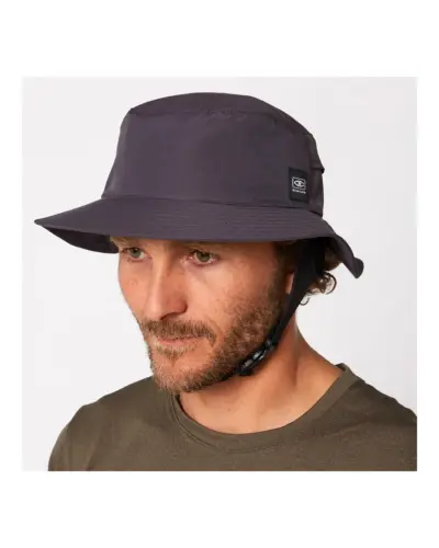 Indo Mens Stiff Peak Surf Hat - Charcoal