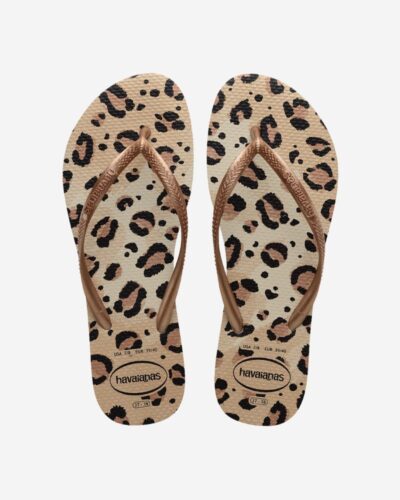 Slim Animals Flip Flops - Beige/Beige