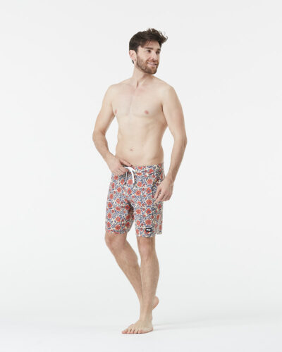 Andy Heritage Print 17" Mens Boardshorts - Aster Print
