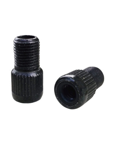 Brass Schrader to Presta Valve Adaptor - Black