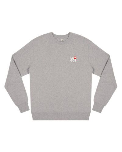 Love Lagos Mens Crew - Light Heather