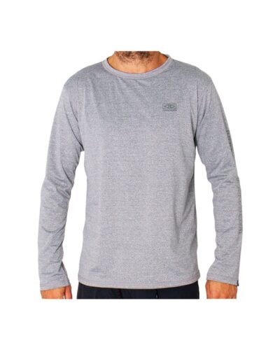 Mens LS Surf Shirt - Grey Marle