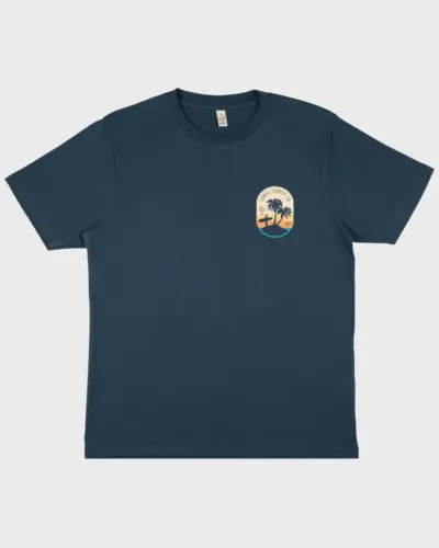 High Tides Mens Tee - Denim Blue