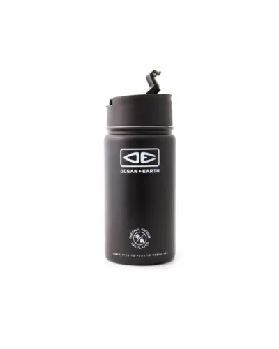 Insulated Flip Lid Coffee Mug 350ml - Black