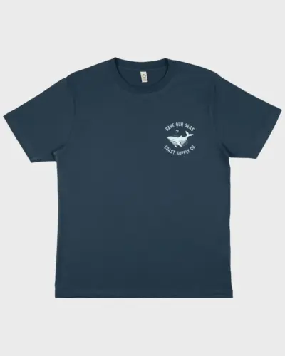 Save Our Seas Mens Tee - Denim Blue